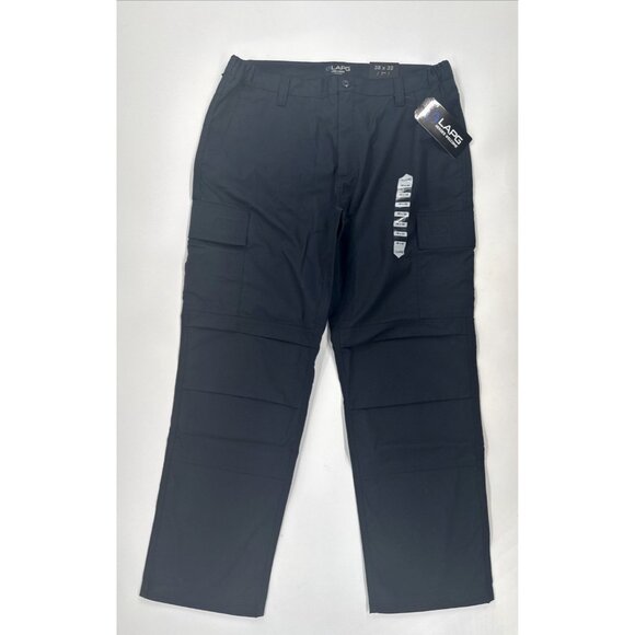 LAPG Tactical Pants Mens 38x32 Navy Blue Ripstop Core Cargo Gusseted Police NEW - Picture 2 of 9